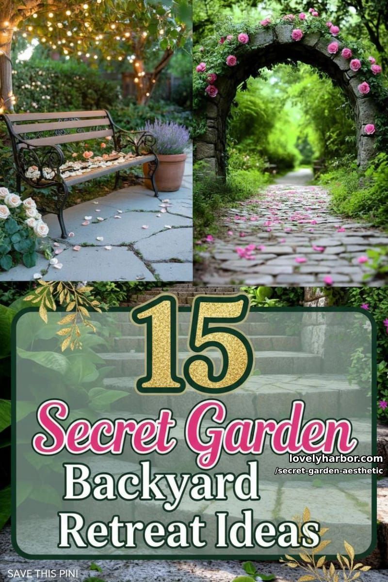 15 Secret Garden Inspirations for a Lush Backyard Retreat 49 secret garden aesthetic - Collage 48