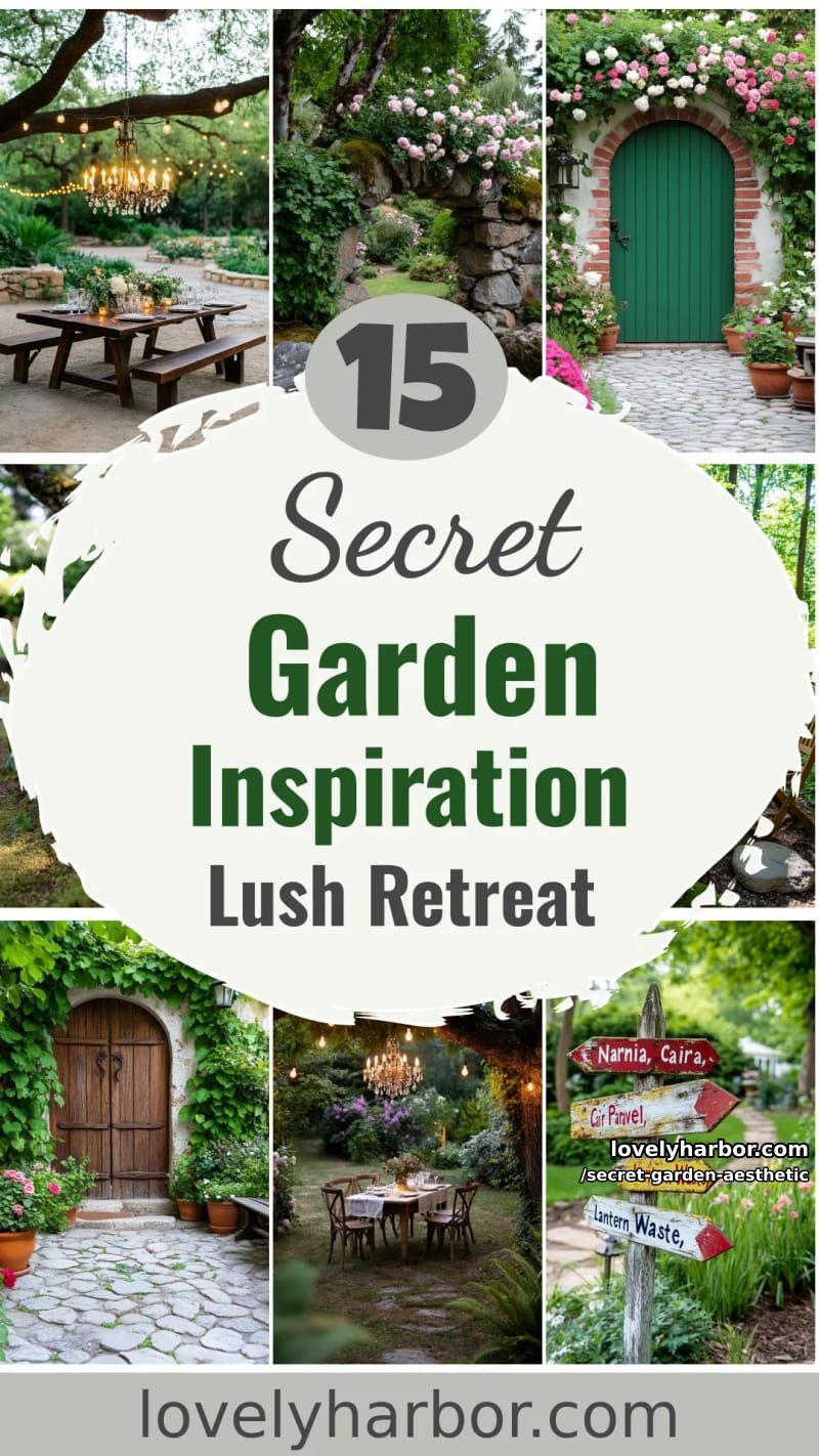 15 Secret Garden Inspirations for a Lush Backyard Retreat 55 secret garden aesthetic - Collage 54