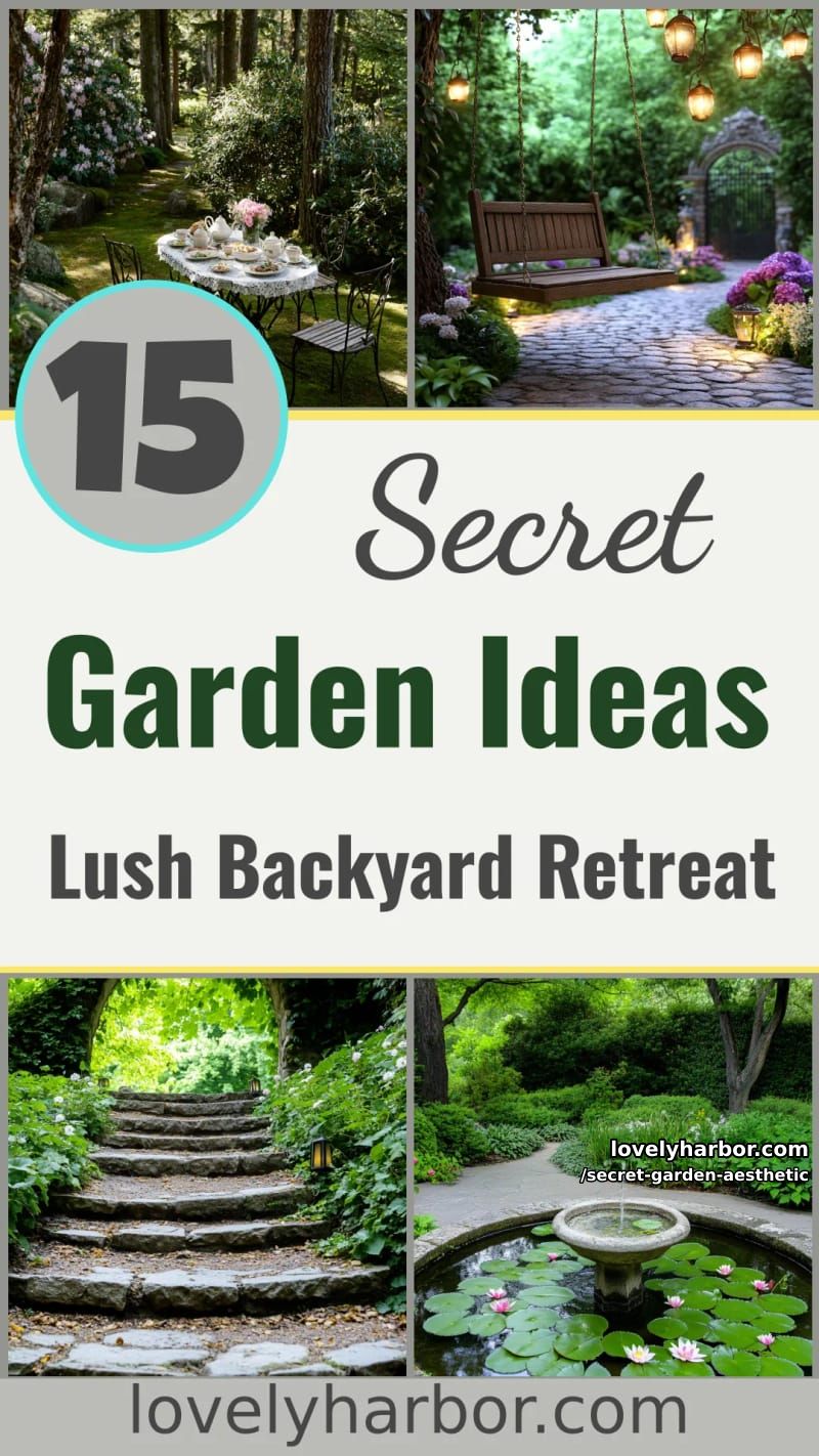 15 Secret Garden Inspirations for a Lush Backyard Retreat 57 secret garden aesthetic - Collage 56