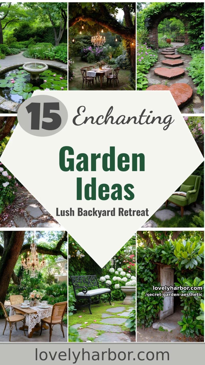15 Secret Garden Inspirations for a Lush Backyard Retreat 60 secret garden aesthetic - Collage 59