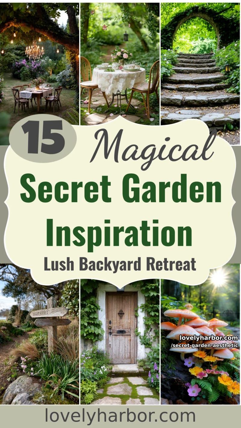 15 Secret Garden Inspirations for a Lush Backyard Retreat 61 secret garden aesthetic - Collage 60