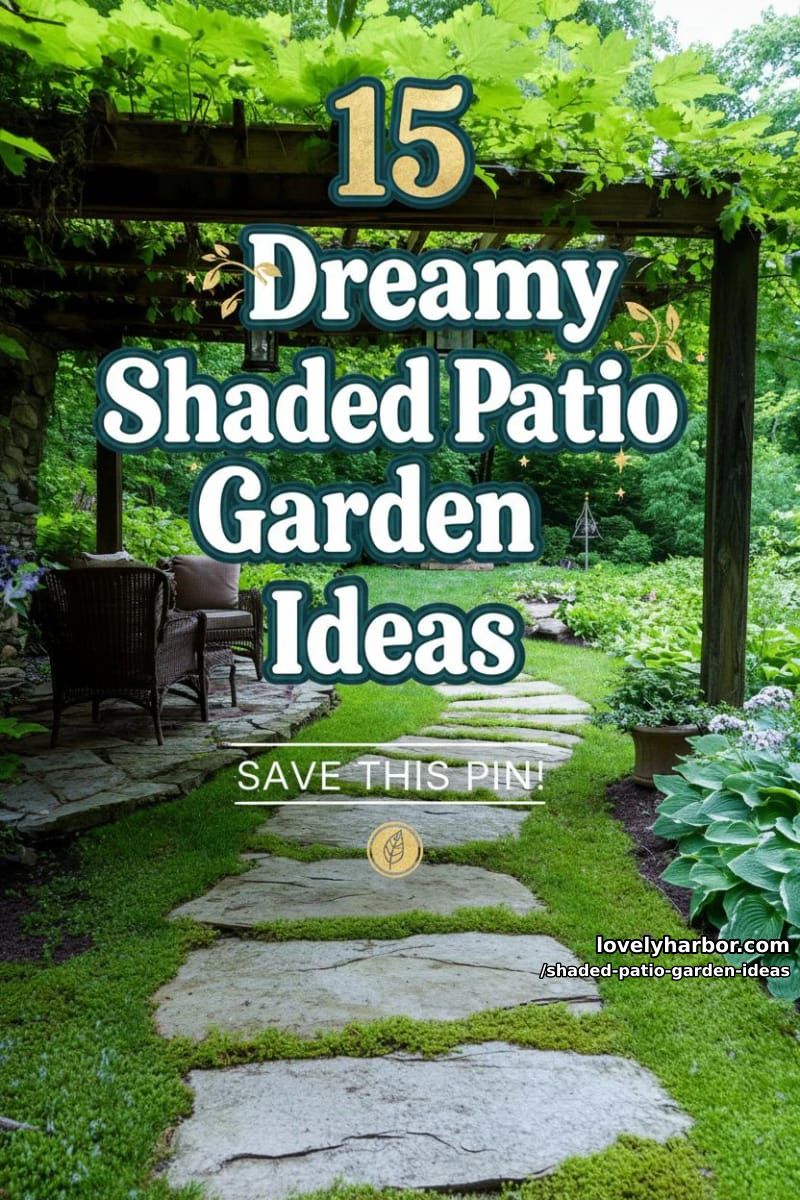15 Dreamy Shaded Patio Garden Ideas to Inspire Your Backyard 49 Shaded Patio Garden Ideas - Collage 48