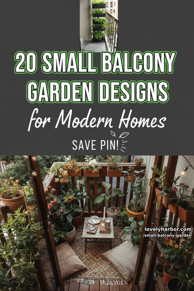 20 Small Balcony Garden Designs For Modern Homes 49 small balcony garden - Collage 48