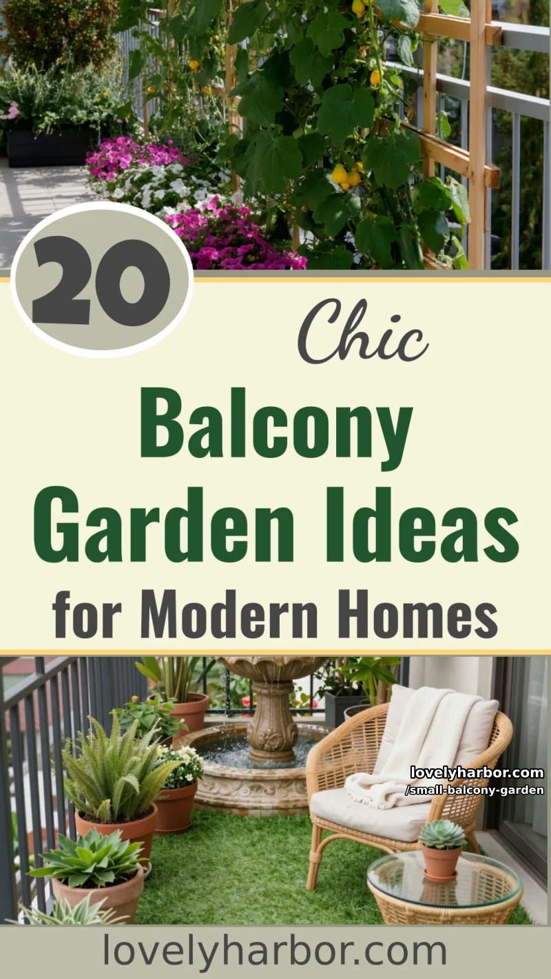20 Small Balcony Garden Designs For Modern Homes 55 small balcony garden - Collage 54