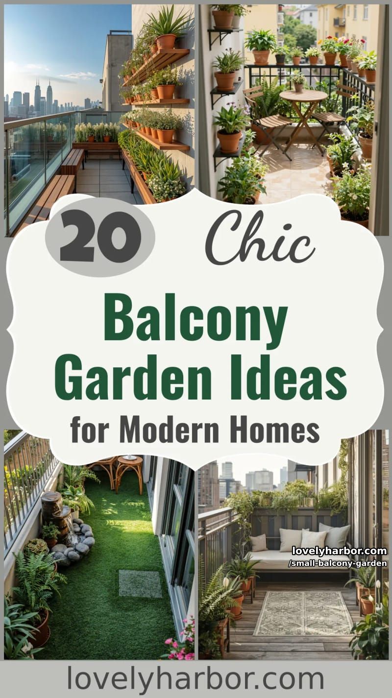 20 Small Balcony Garden Designs For Modern Homes 59 small balcony garden - Collage 58