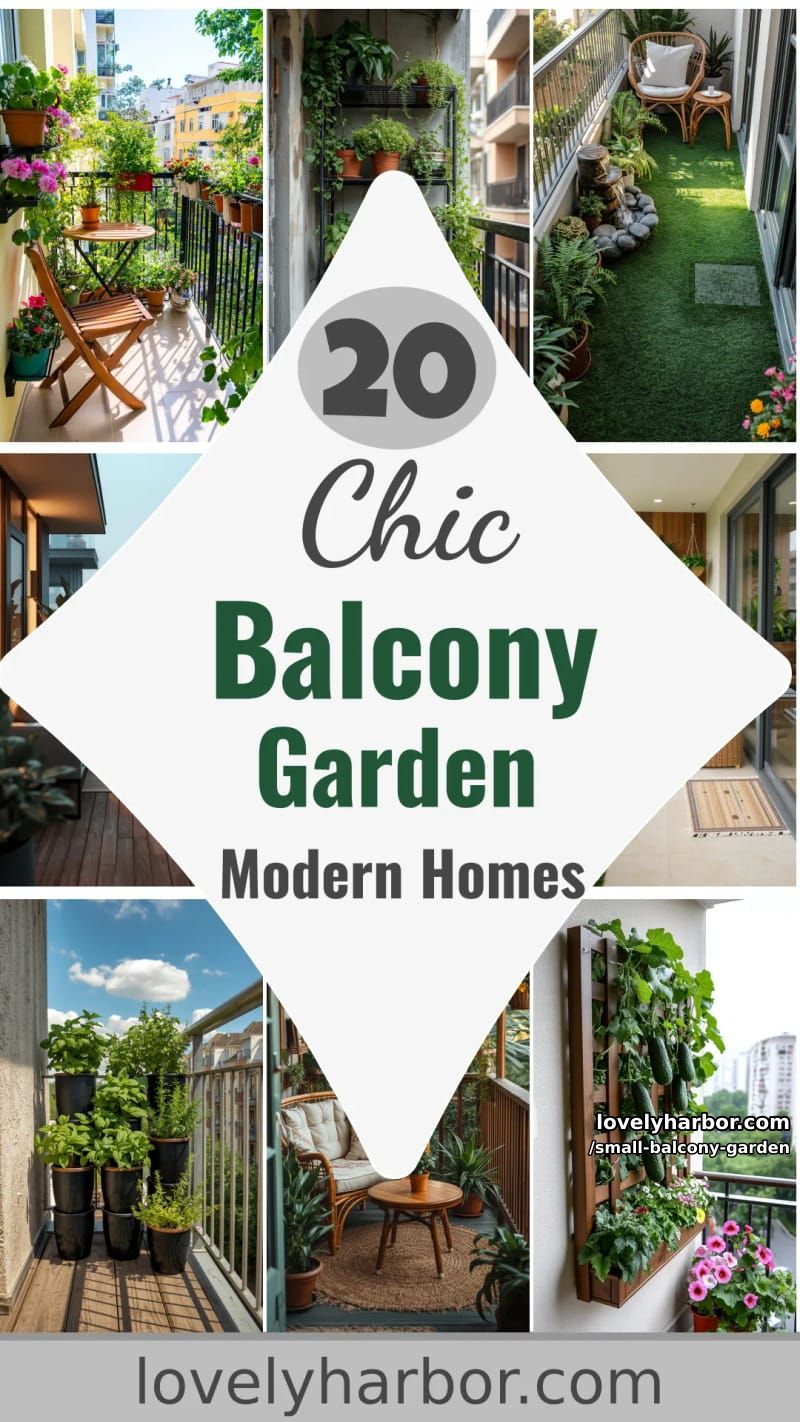 20 Small Balcony Garden Designs For Modern Homes 64 small balcony garden - Collage 63