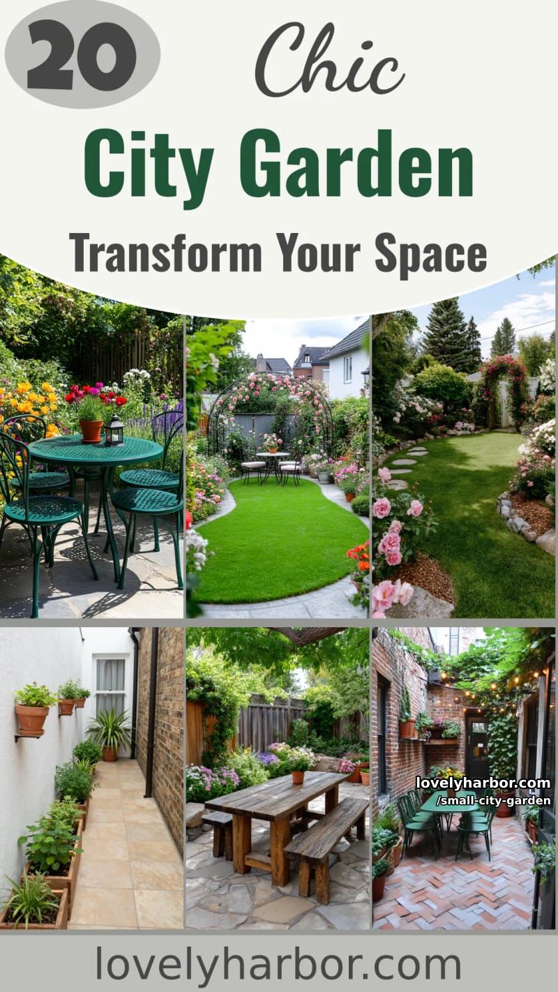 20 Small City Garden To Transform Your Space 59 small city garden - Collage 58