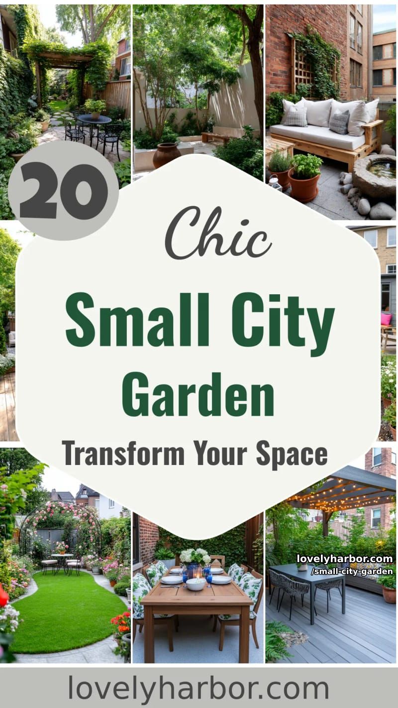 20 Small City Garden To Transform Your Space 60 small city garden - Collage 59