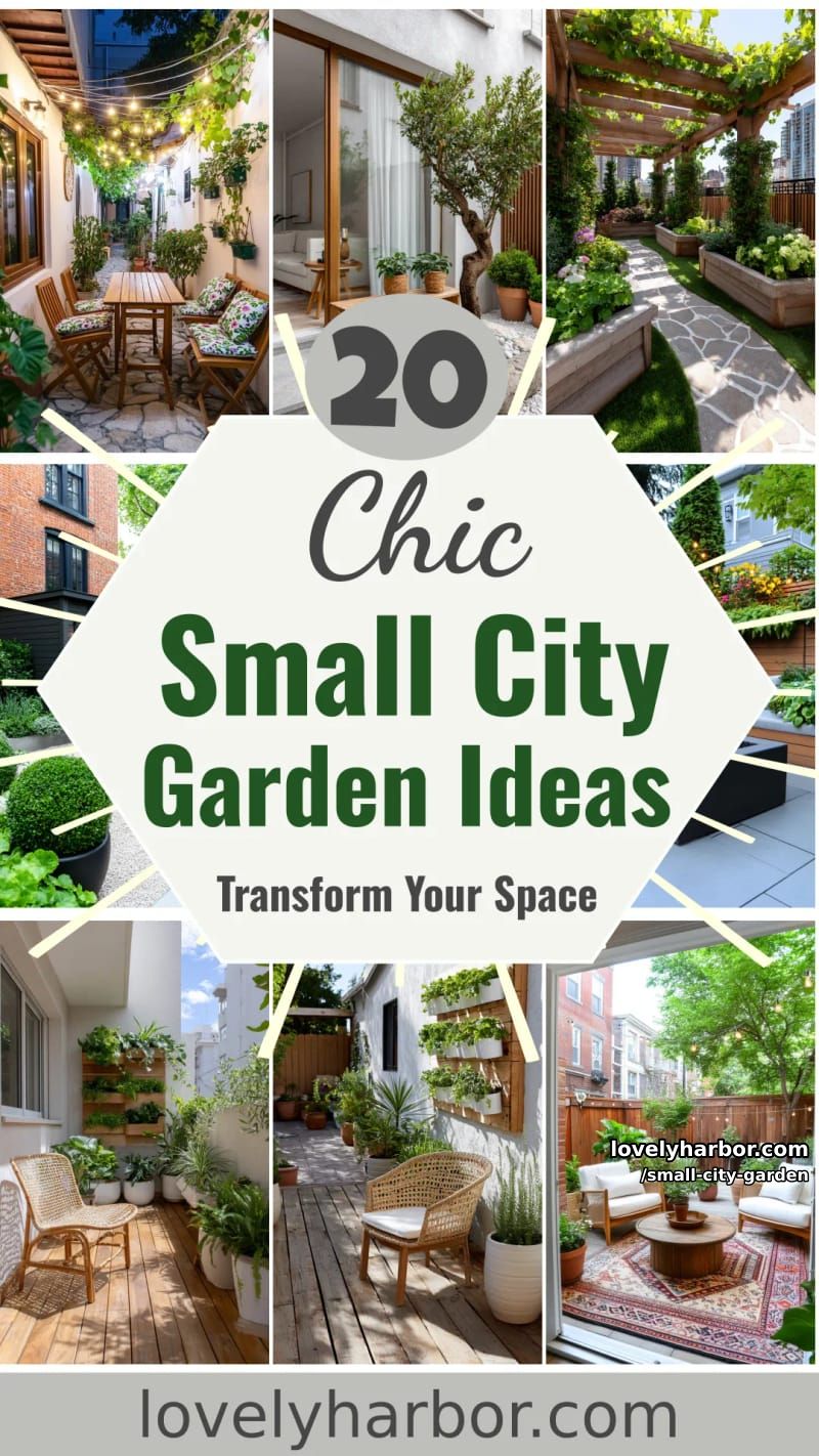 20 Small City Garden To Transform Your Space 70 small city garden - Collage 69
