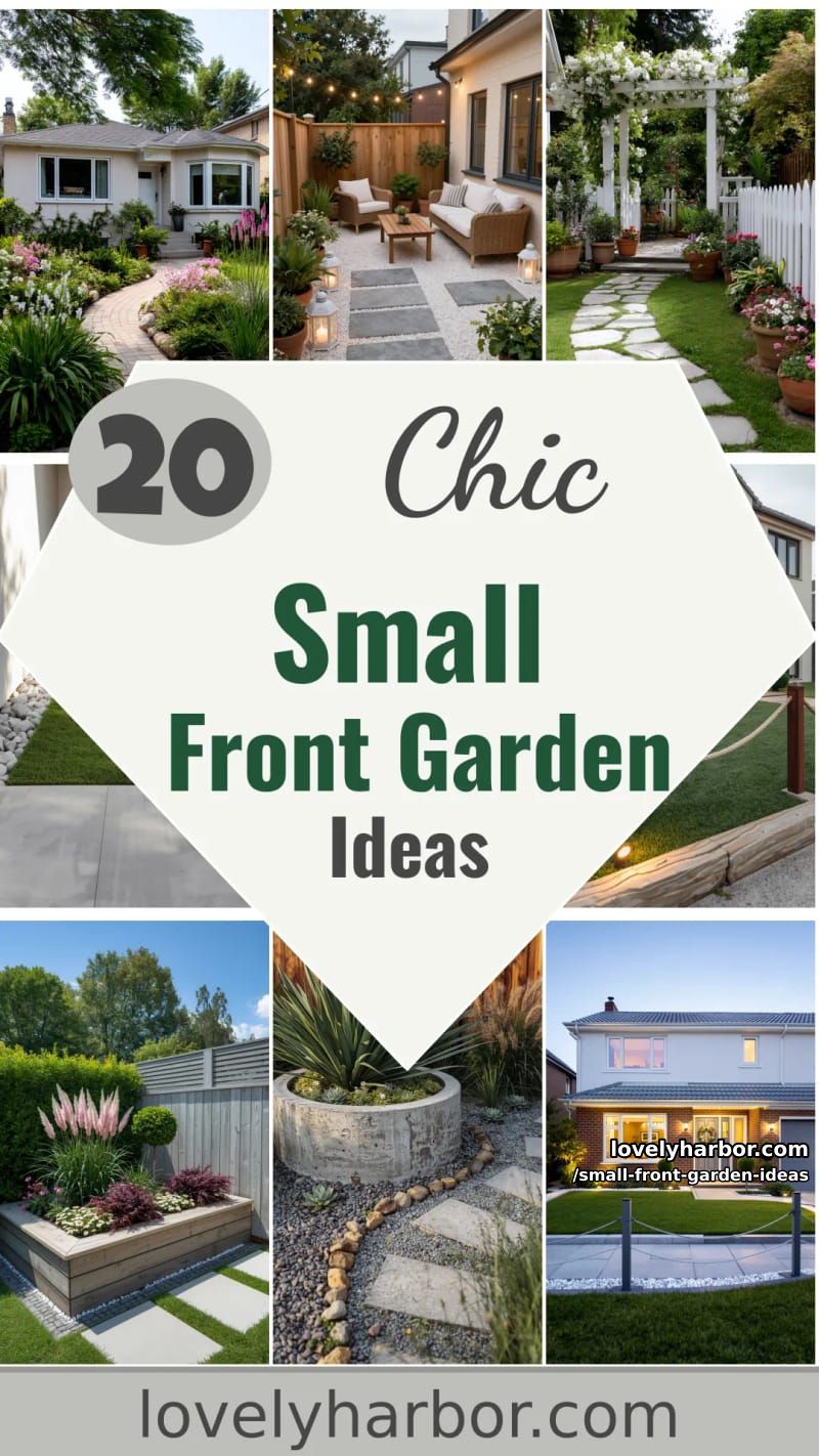 20 Small Front Garden Ideas For Stylish Greenies 42 small front garden ideas - Collage 41