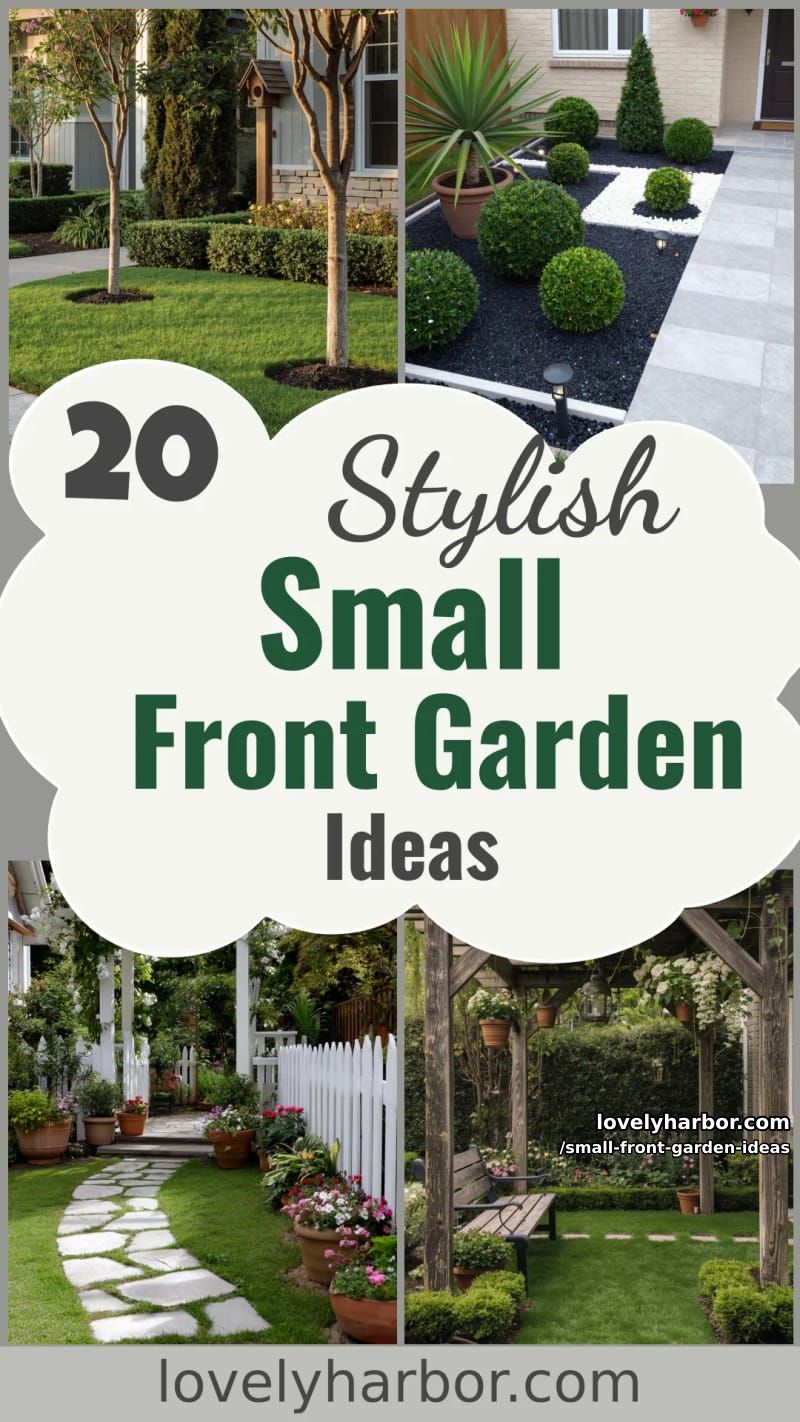20 Small Front Garden Ideas For Stylish Greenies 47 small front garden ideas - Collage 46