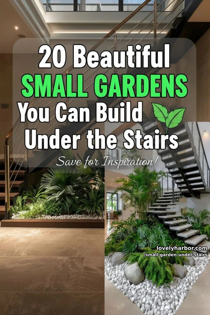 20 Small Garden Under The Stairs You Can Build 41 small garden under stairs - Collage 40