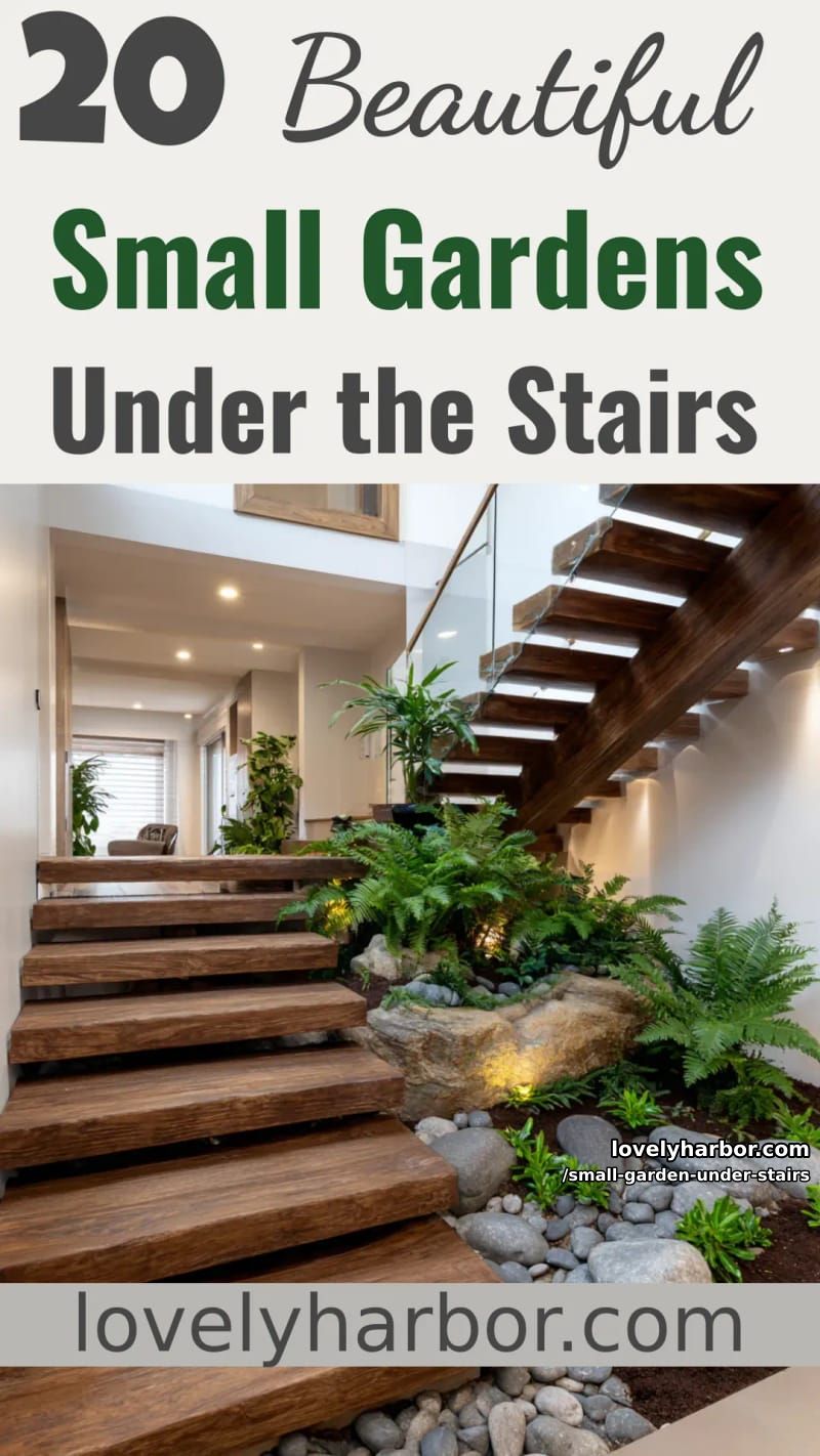 20 Small Garden Under The Stairs You Can Build 42 small garden under stairs - Collage 41