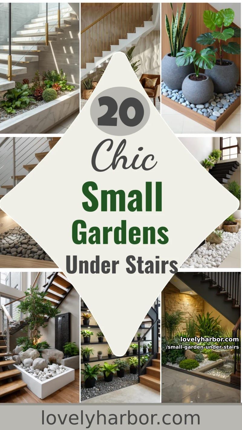 20 Small Garden Under The Stairs You Can Build 44 small garden under stairs - Collage 43