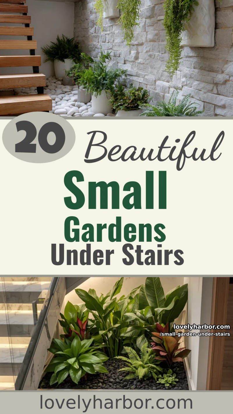 20 Small Garden Under The Stairs You Can Build 46 small garden under stairs - Collage 45