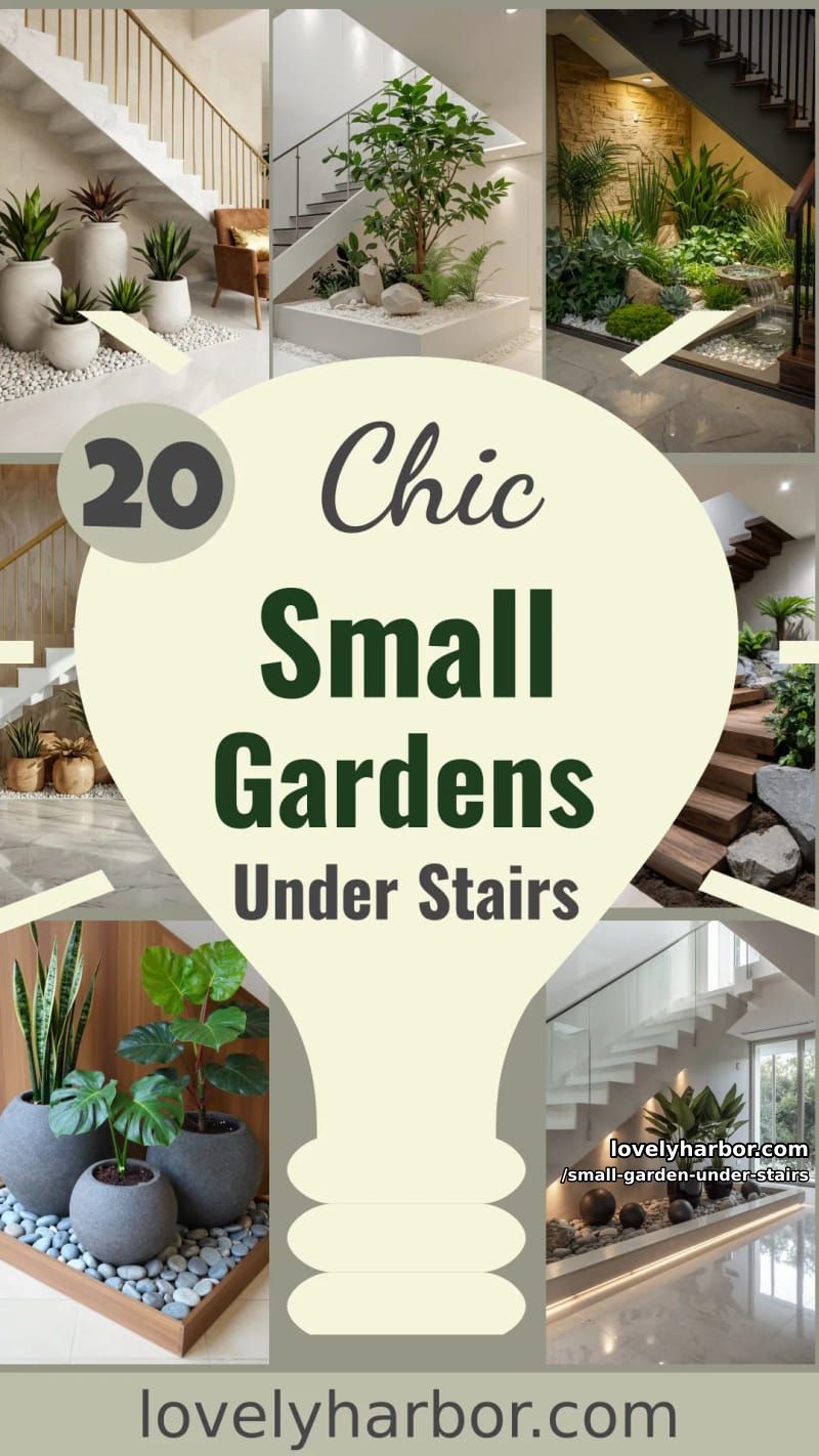 20 Small Garden Under The Stairs You Can Build 48 small garden under stairs - Collage 47
