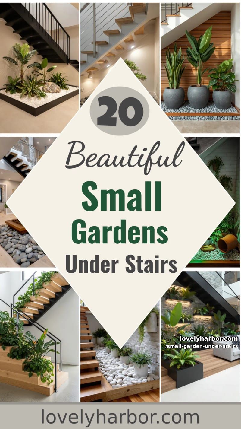 20 Small Garden Under The Stairs You Can Build 49 small garden under stairs - Collage 48