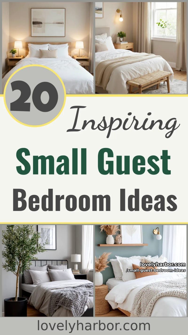 20 Small Guest Bedroom Ideas To Elevate Your Space 61 small guest bedroom ideas - Collage 60