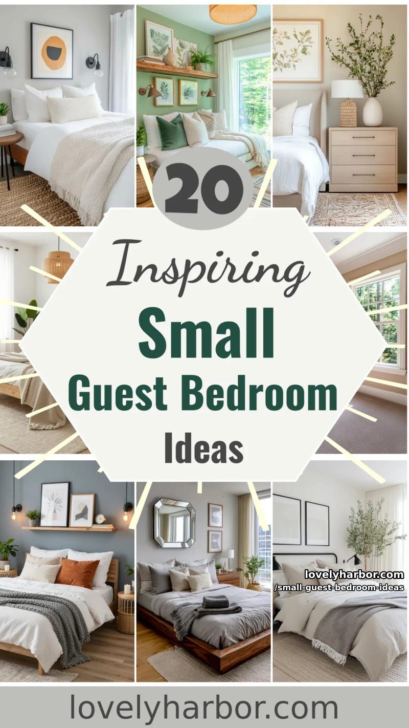 20 Small Guest Bedroom Ideas To Elevate Your Space 65 small guest bedroom ideas - Collage 64