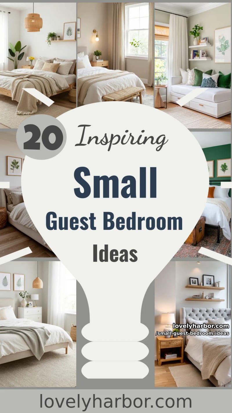 20 Small Guest Bedroom Ideas To Elevate Your Space 68 small guest bedroom ideas - Collage 67