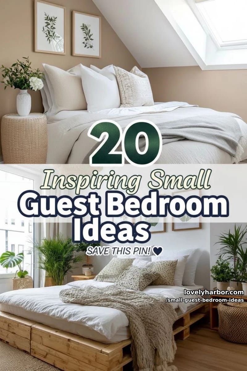 20 Small Guest Bedroom Ideas To Elevate Your Space 69 small guest bedroom ideas - Collage 68