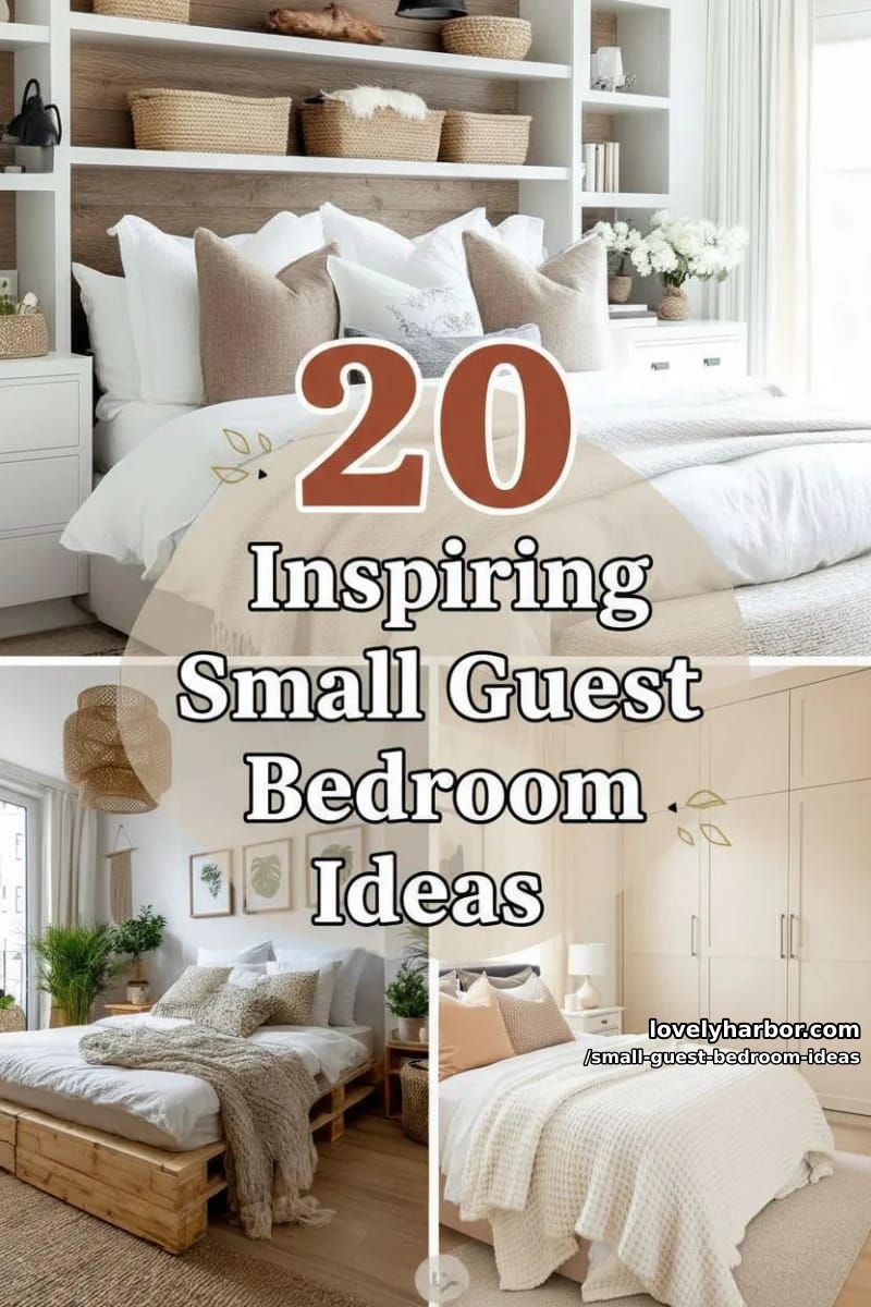20 Small Guest Bedroom Ideas To Elevate Your Space 70 small guest bedroom ideas - Collage 69