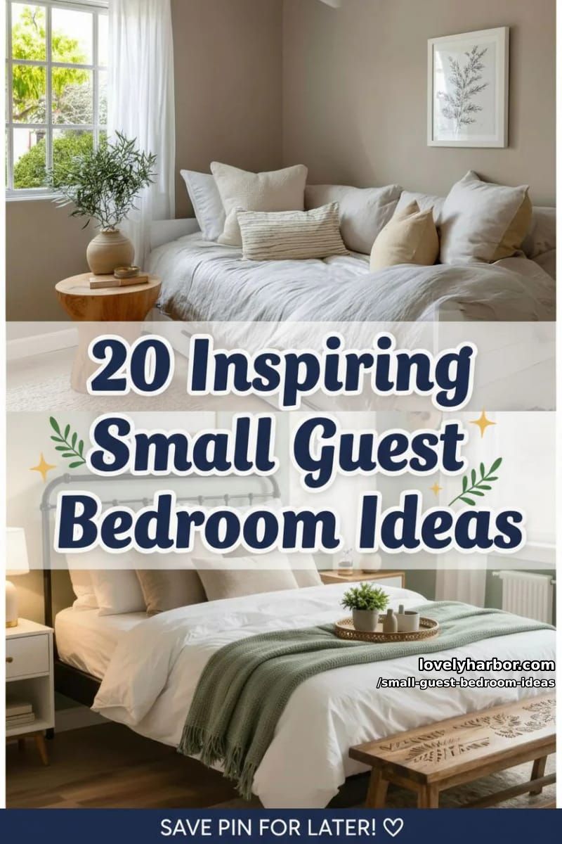 20 Small Guest Bedroom Ideas To Elevate Your Space 72 small guest bedroom ideas - Collage 71