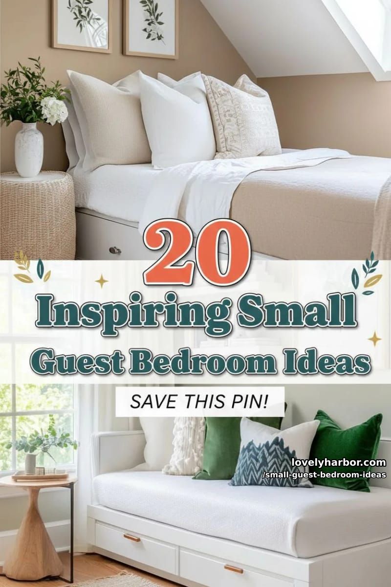 20 Small Guest Bedroom Ideas To Elevate Your Space 73 small guest bedroom ideas - Collage 72