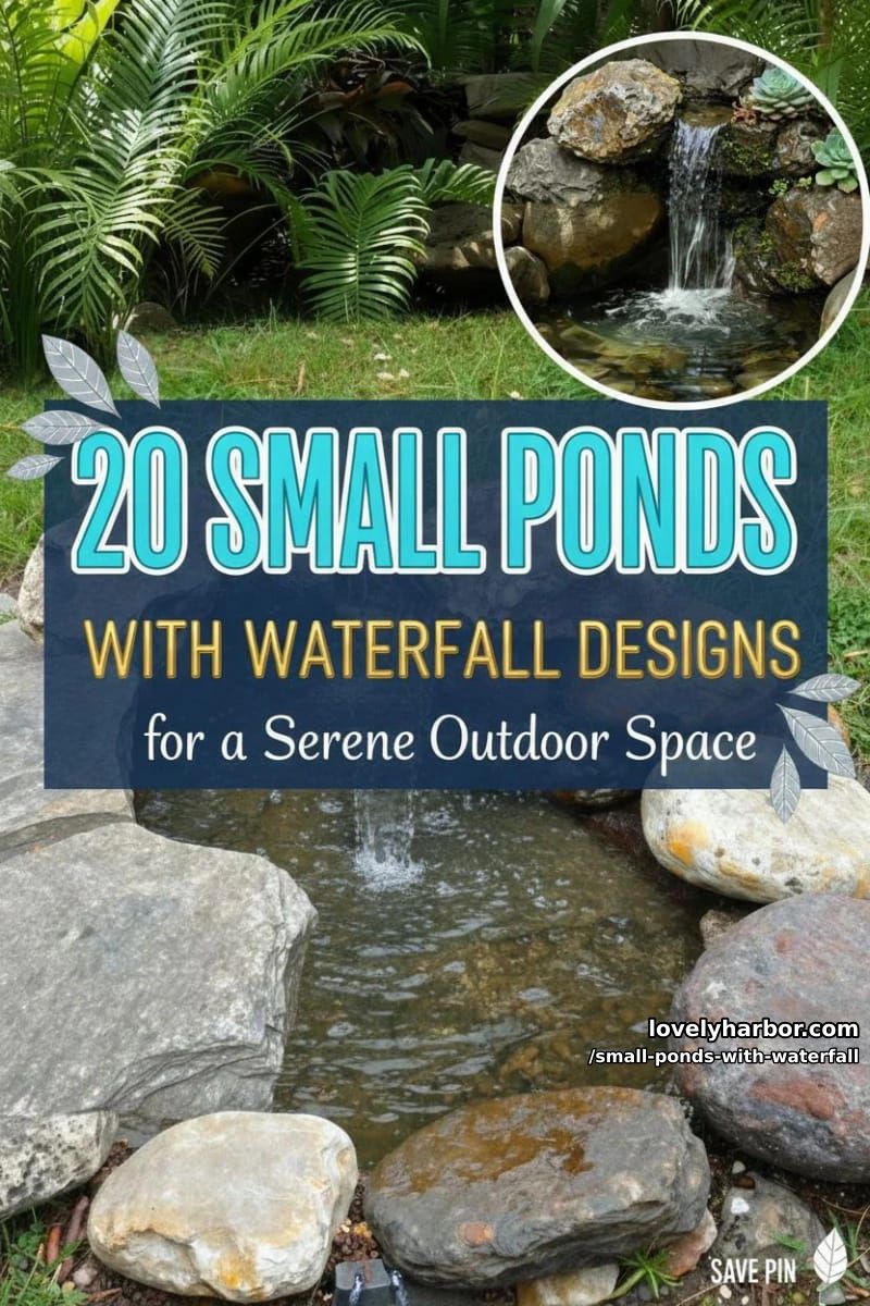 20 Small Ponds With Waterfall Designs For A Relaxing Outdoor Space 43 small ponds with waterfall - Collage 42