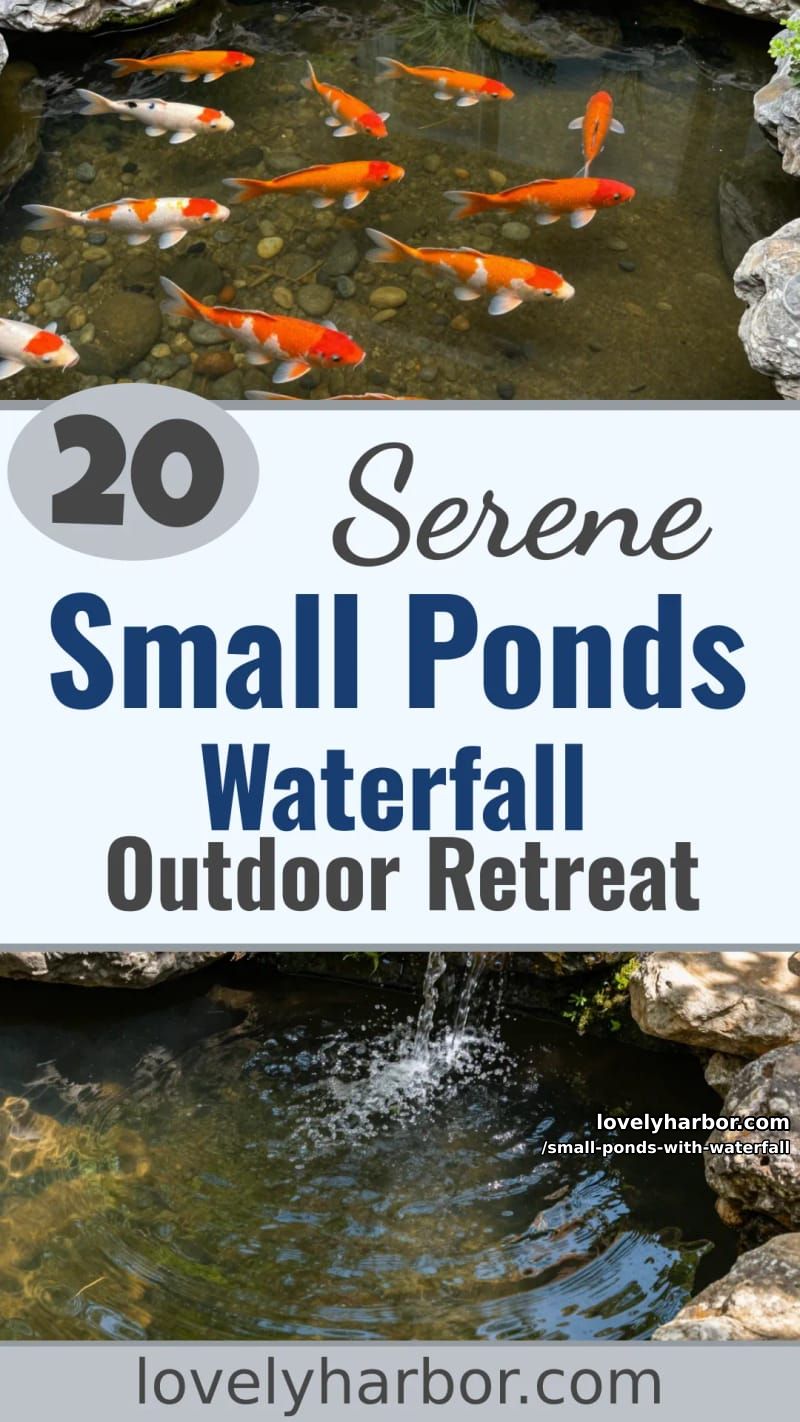 20 Small Ponds With Waterfall Designs For A Relaxing Outdoor Space 57 small ponds with waterfall - Collage 56