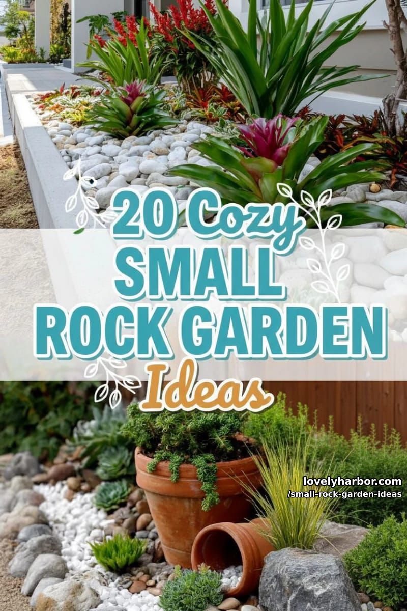 20 Small Rock Garden Ideas To Create A Cozy Space 41 small rock garden ideas - Collage 40
