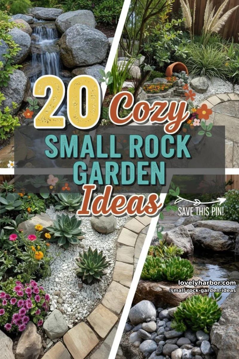 20 Small Rock Garden Ideas To Create A Cozy Space 42 small rock garden ideas - Collage 41