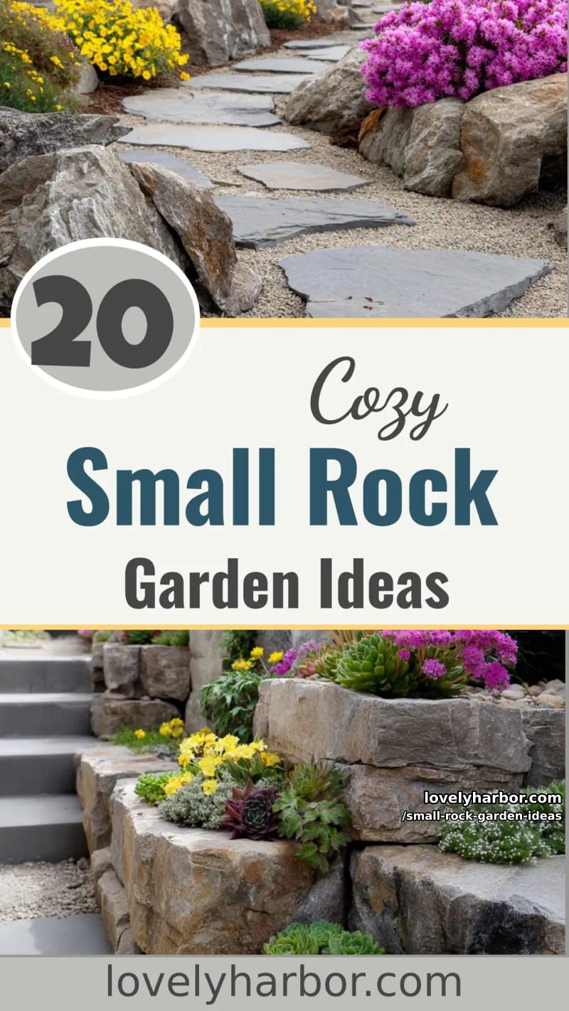20 Small Rock Garden Ideas To Create A Cozy Space 46 small rock garden ideas - Collage 45