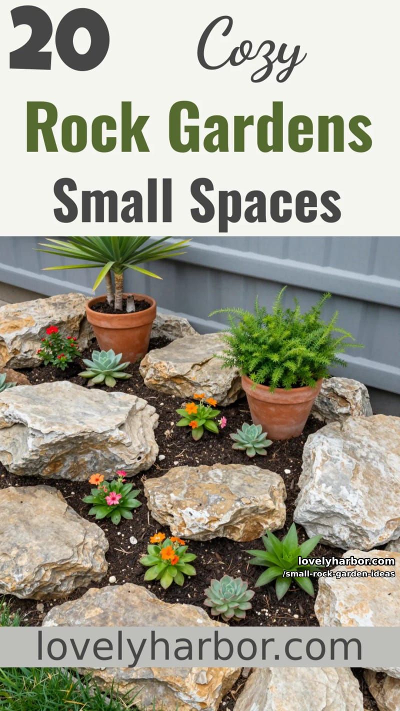 20 Small Rock Garden Ideas To Create A Cozy Space 52 small rock garden ideas - Collage 51