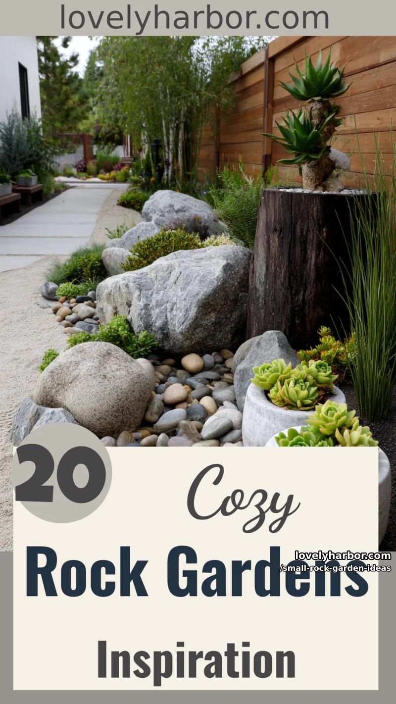 20 Small Rock Garden Ideas To Create A Cozy Space 54 small rock garden ideas - Collage 53