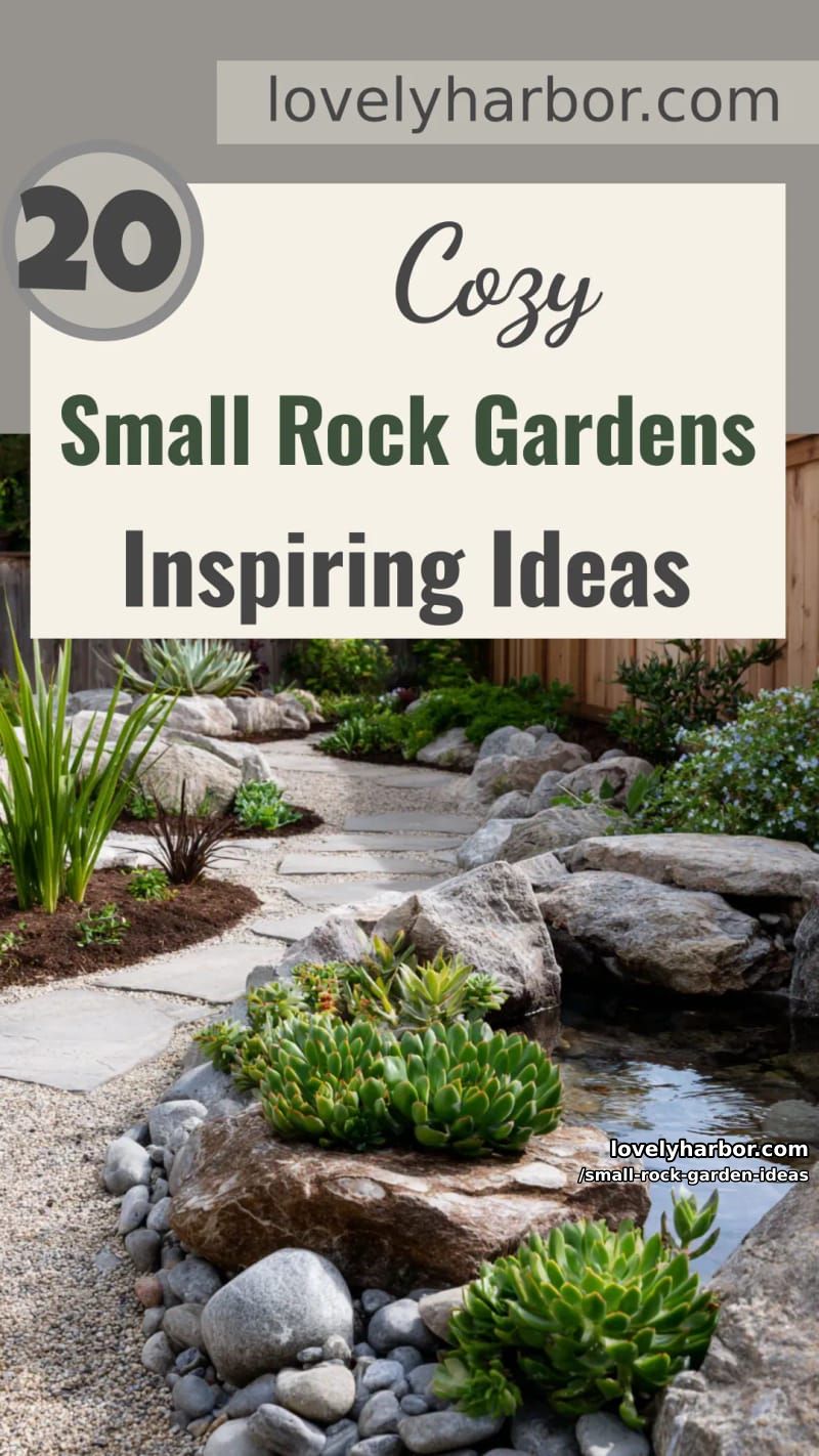 20 Small Rock Garden Ideas To Create A Cozy Space 57 small rock garden ideas - Collage 56