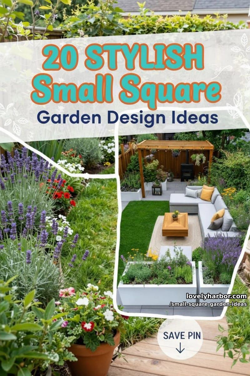 20 Small Square Garden Ideas To Help You Relax In Style 47 small square garden ideas - Collage 46