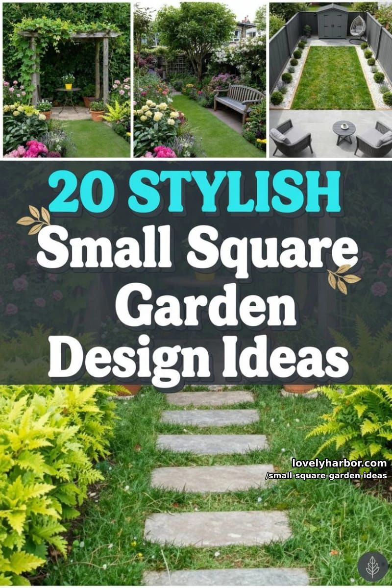20 Small Square Garden Ideas To Help You Relax In Style 48 small square garden ideas - Collage 47