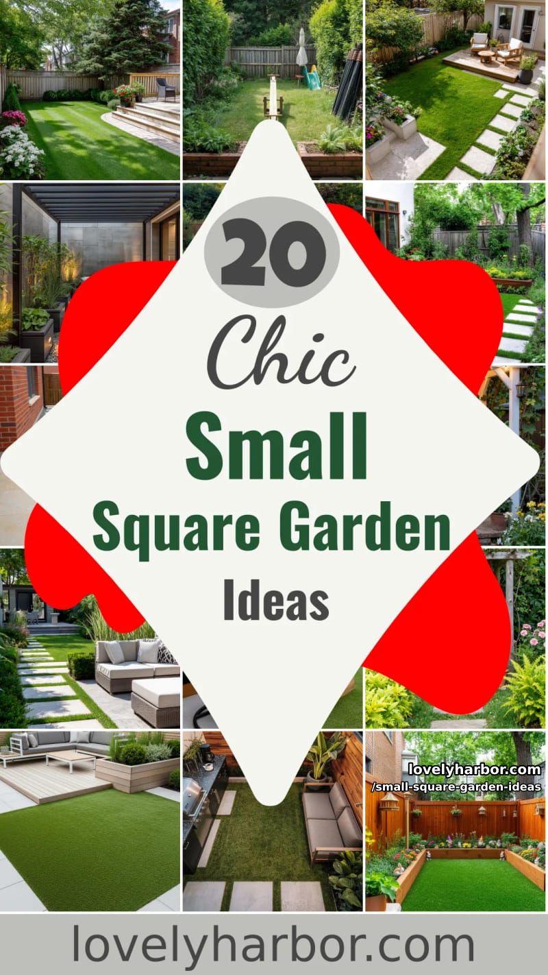 20 Small Square Garden Ideas To Help You Relax In Style 50 small square garden ideas - Collage 49