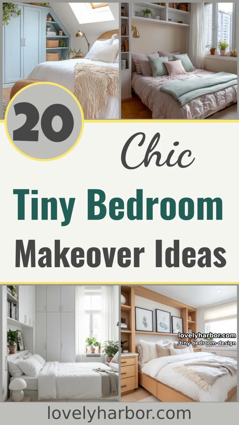 20 Tiny Bedroom Designs to Inspire Your Next Makeover 58 tiny bedroom design - Collage 57