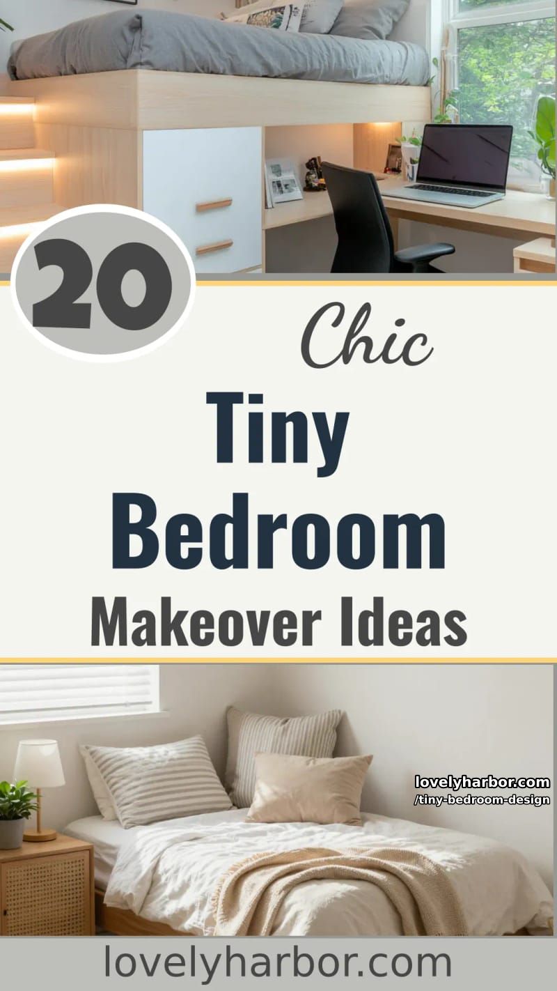 20 Tiny Bedroom Designs to Inspire Your Next Makeover 61 tiny bedroom design - Collage 60