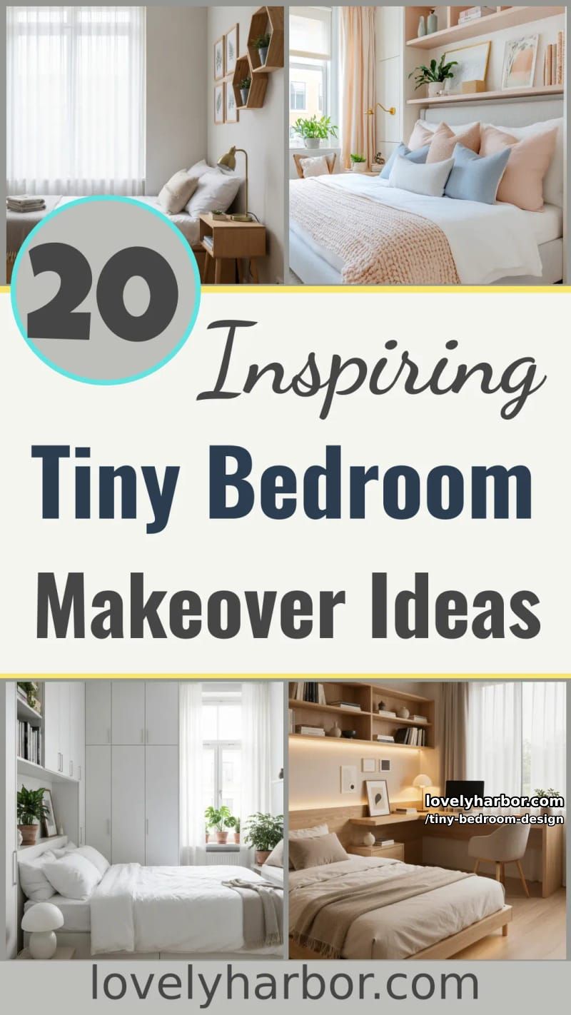 20 Tiny Bedroom Designs to Inspire Your Next Makeover 63 tiny bedroom design - Collage 62