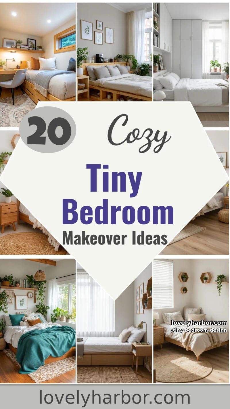 20 Tiny Bedroom Designs to Inspire Your Next Makeover 66 tiny bedroom design - Collage 65