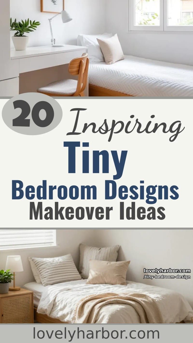 20 Tiny Bedroom Designs to Inspire Your Next Makeover 67 tiny bedroom design - Collage 66