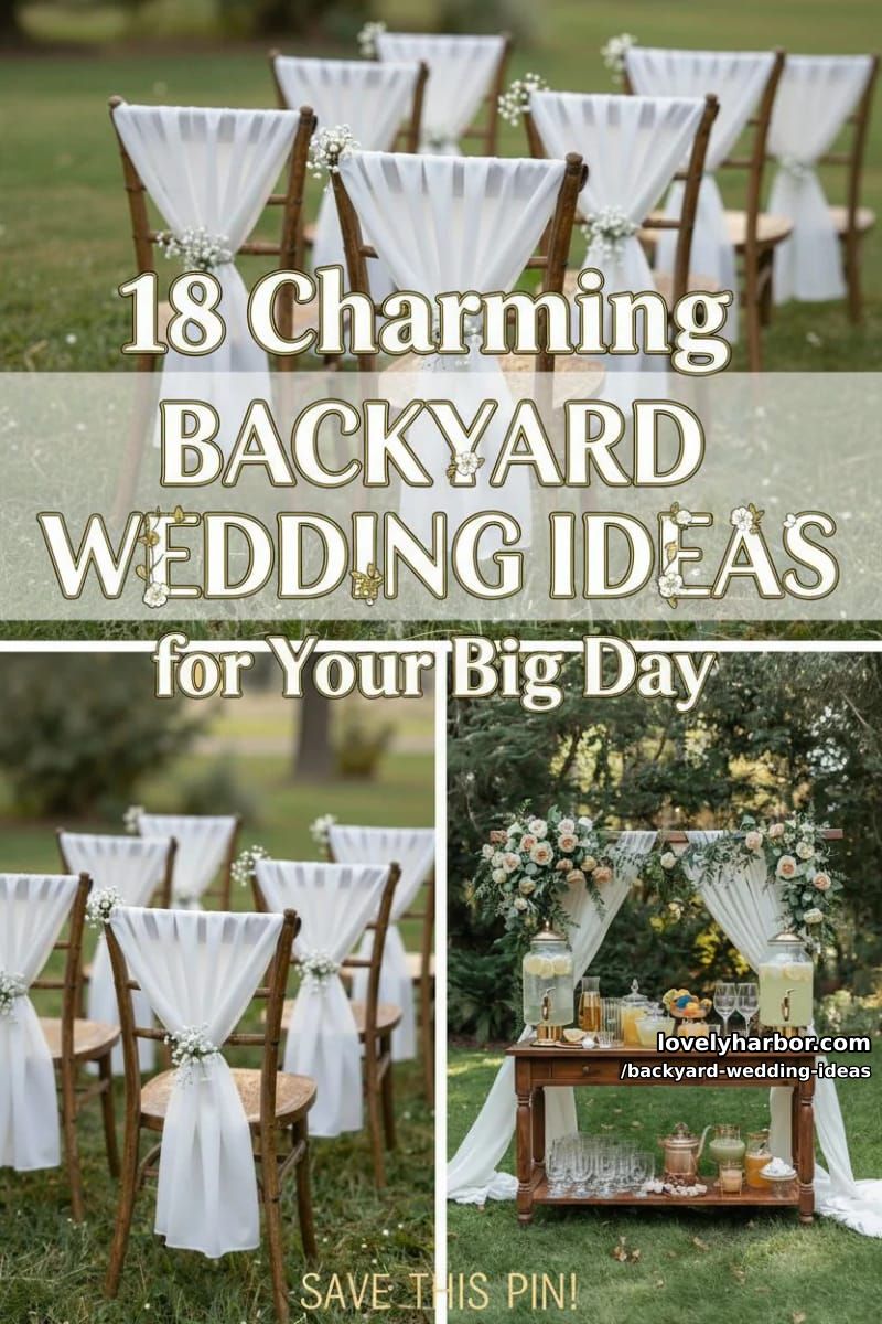 18 Dreamy Backyard Wedding Ideas for Your Big Day 40 backyard wedding ideas - Collage 39