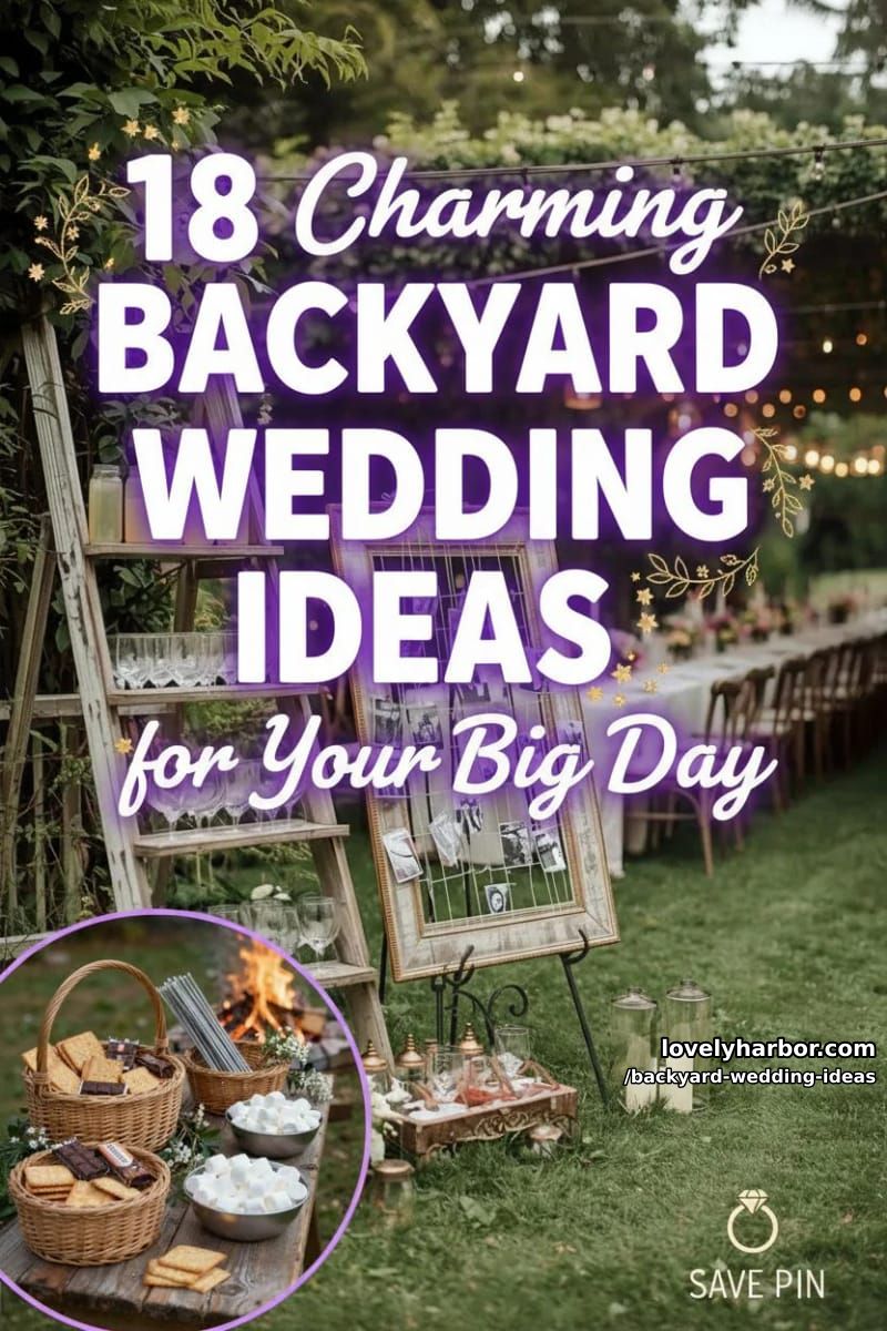 18 Dreamy Backyard Wedding Ideas for Your Big Day 41 backyard wedding ideas - Collage 40