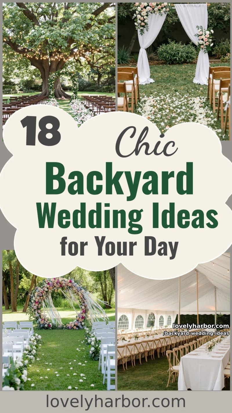 18 Dreamy Backyard Wedding Ideas for Your Big Day 44 backyard wedding ideas - Collage 43