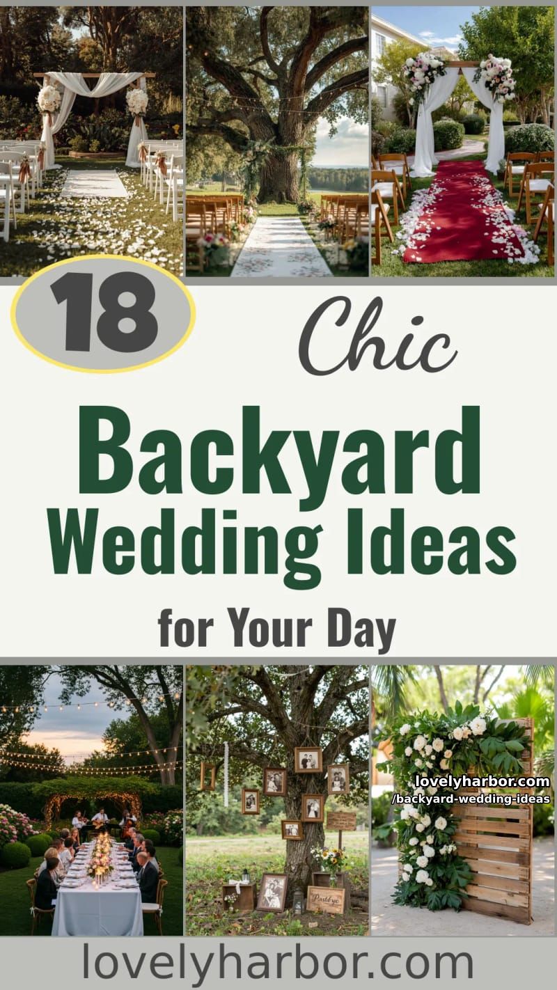 18 Dreamy Backyard Wedding Ideas for Your Big Day 50 backyard wedding ideas - Collage 49