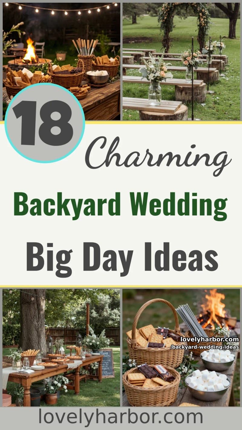 18 Dreamy Backyard Wedding Ideas for Your Big Day 53 backyard wedding ideas - Collage 52
