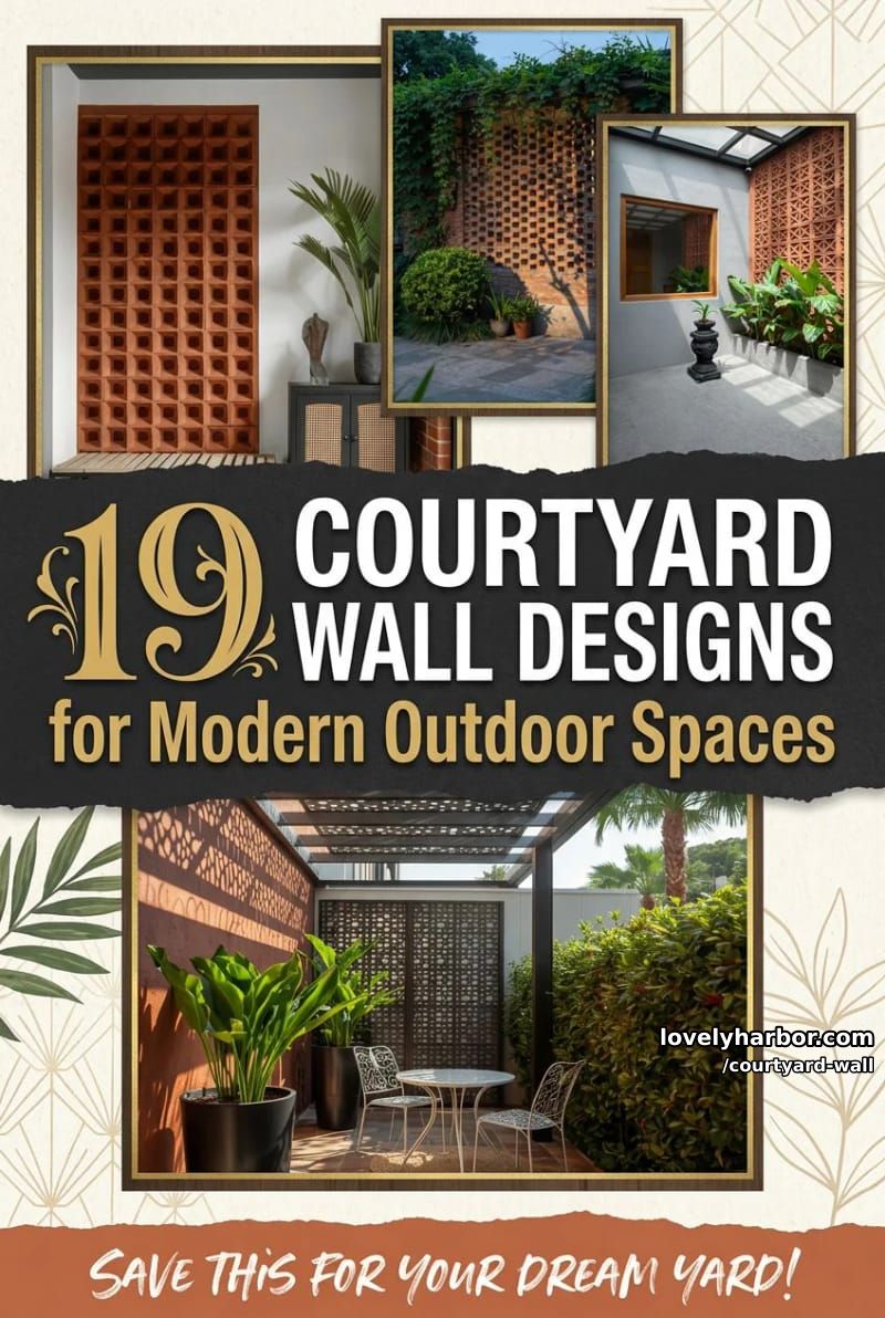 19 Courtyard Wall Designs for a Modern Outdoor Retreat 45 courtyard wall - Collage 44